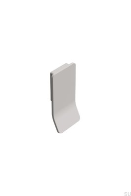 Poignée de meuble allongée Leaf 32 en métal beige