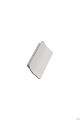 Poignée de meuble allongée Leaf 64 en métal beige