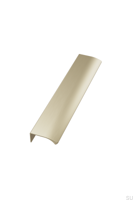 Poignée de meuble Edge Straight 160 en aluminium brossé doré