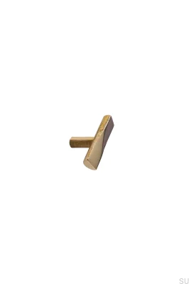 Bouton de meuble T-Bar Scultura 54, laiton poli, non verni