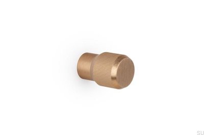 Bouton de meuble Brooklyn 20 en aluminium brossé or Cava