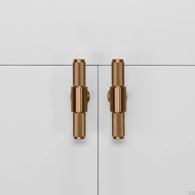 Poignée de meuble en acier T-Bar Cross 95 Wam Sunset