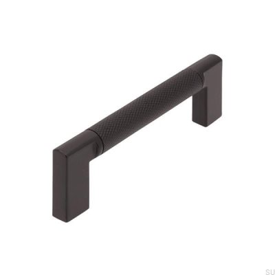 Poignée de meuble oblong 2457 96 Métal Noir Mat