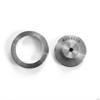 Bouton de meuble Marbelo DIY 32 en acier inoxydable
