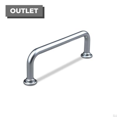 Poignée de meuble oblongue argentée Venosa 96