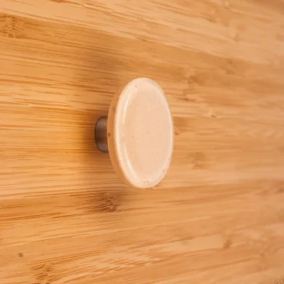 Bouton de meuble rond 30 Verre Beige