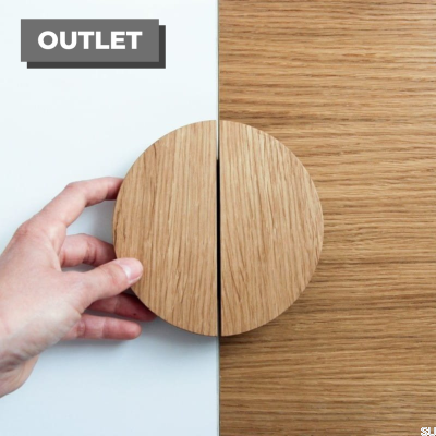 Poignée de meuble Basic 130 Bois Chêne Huile Soft Incolore Semi-mat