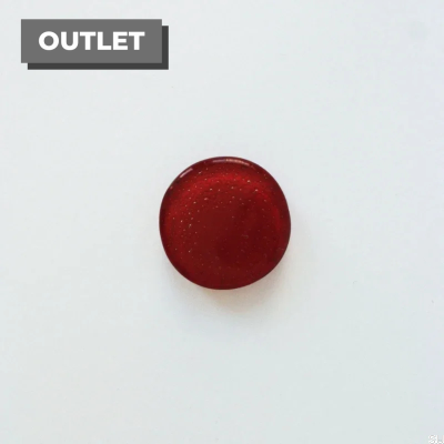 Bouton de meuble rond en verre, coloris Bordeaux