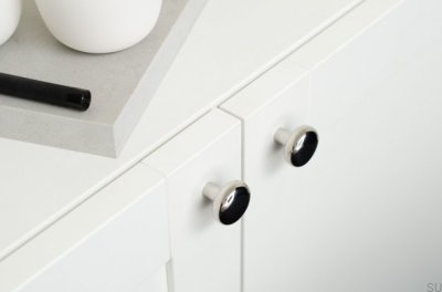 Bouton de meuble en acier inoxydable poli Caramel 24