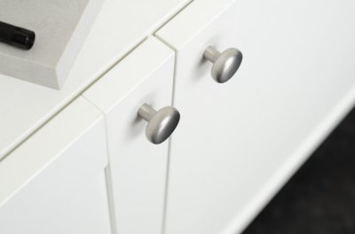 Bouton de meuble en acier inoxydable brossé caramel 24