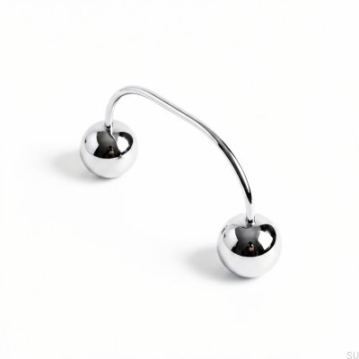 Poignée de meuble allongée 10 96 Laiton Chrome