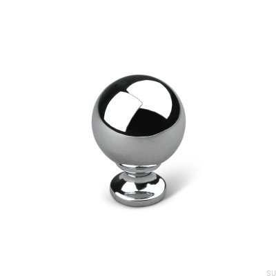 Bouton de meuble Labaro 30, chrome poli