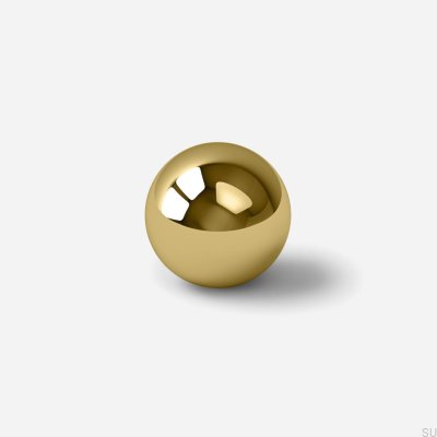 Bouton de meuble en laiton poli Odete S