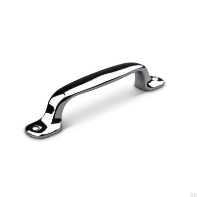 Poignée de meuble oblongue Vallo 96, chrome poli