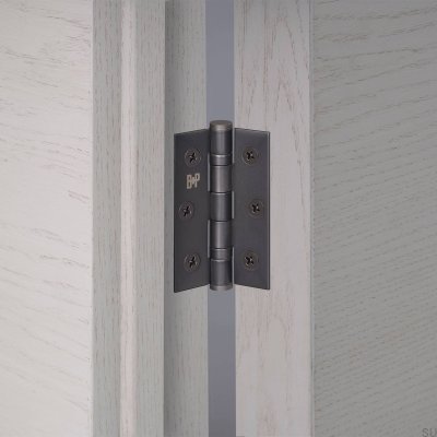 Charnières de porte Hinge 76 x 51 x 2 mm Laiton Bronze brûlé (Lot de 2)