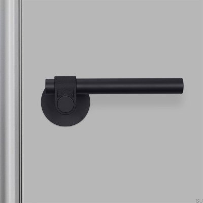 Poignée de porte noire de soudeur en acier moulé 38