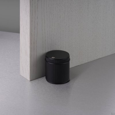 Butée de porte autoportante linéaire en acier, noire pour soudeur