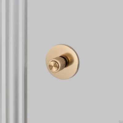 Serrure à bouton en laiton coulé