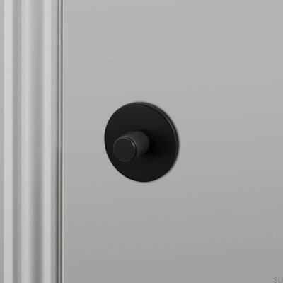 Verrou à bouton linéaire en acier noir pour soudeur