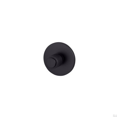 Verrou à bouton en acier moulé noir pour soudeur