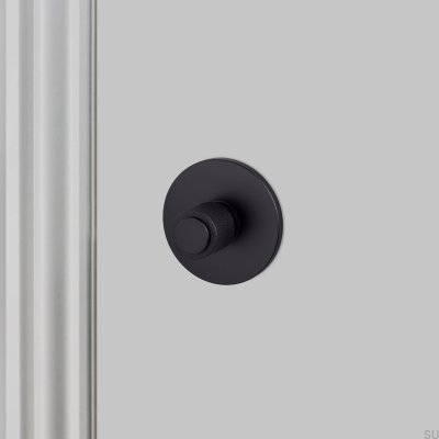 Verrou à bouton en acier moulé noir pour soudeur