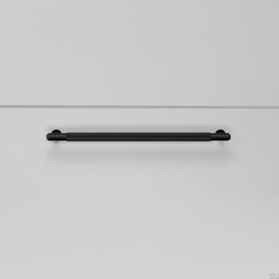 Poignée de meuble allongée Linear 225 en acier noir