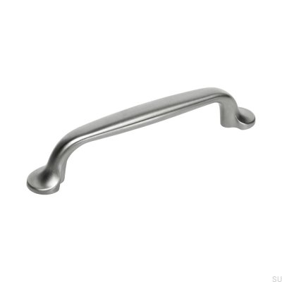 Poignée de meuble allongée 7032 96 Argent brossé (aspect inox)