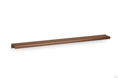 Poignée de meuble Way 1056 en aluminium brossé brun