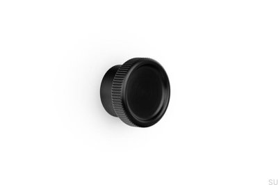 Bouton de meuble Boto 45 en aluminium brossé noir