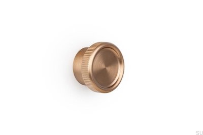 Bouton de meuble Boto 45 en aluminium brossé doré Cava