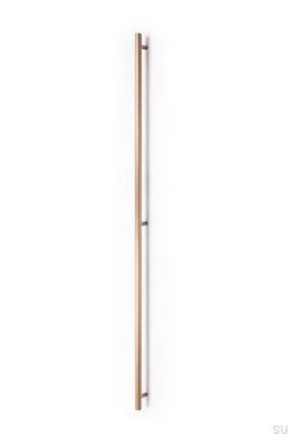 Poignée de meuble allongée Boto 960, aluminium doré brossé, Cava
