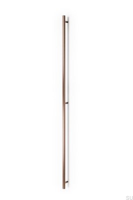 Poignée de meuble allongée Boto 960, aluminium brun brossé