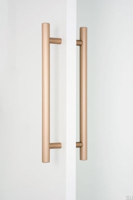 Poignée de meuble double face Boto Big 320 en aluminium doré brossé Cava