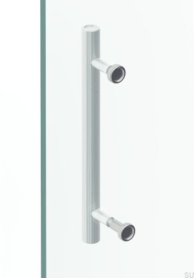 Boto 18 Poignée de porte de douche en aluminium argenté brossé