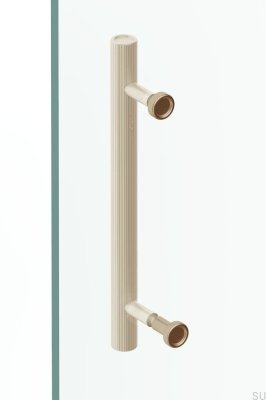 Boto 18 Poignée de porte de douche en aluminium doré brossé Cava