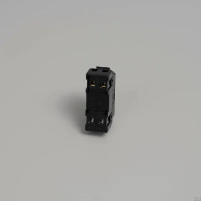 Module à bascule noir, interrupteur en croix modulaire standard européen