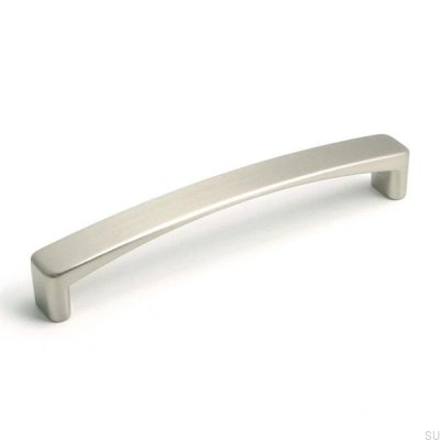 Poignée de meuble longue 1666 128 Nickel brossé