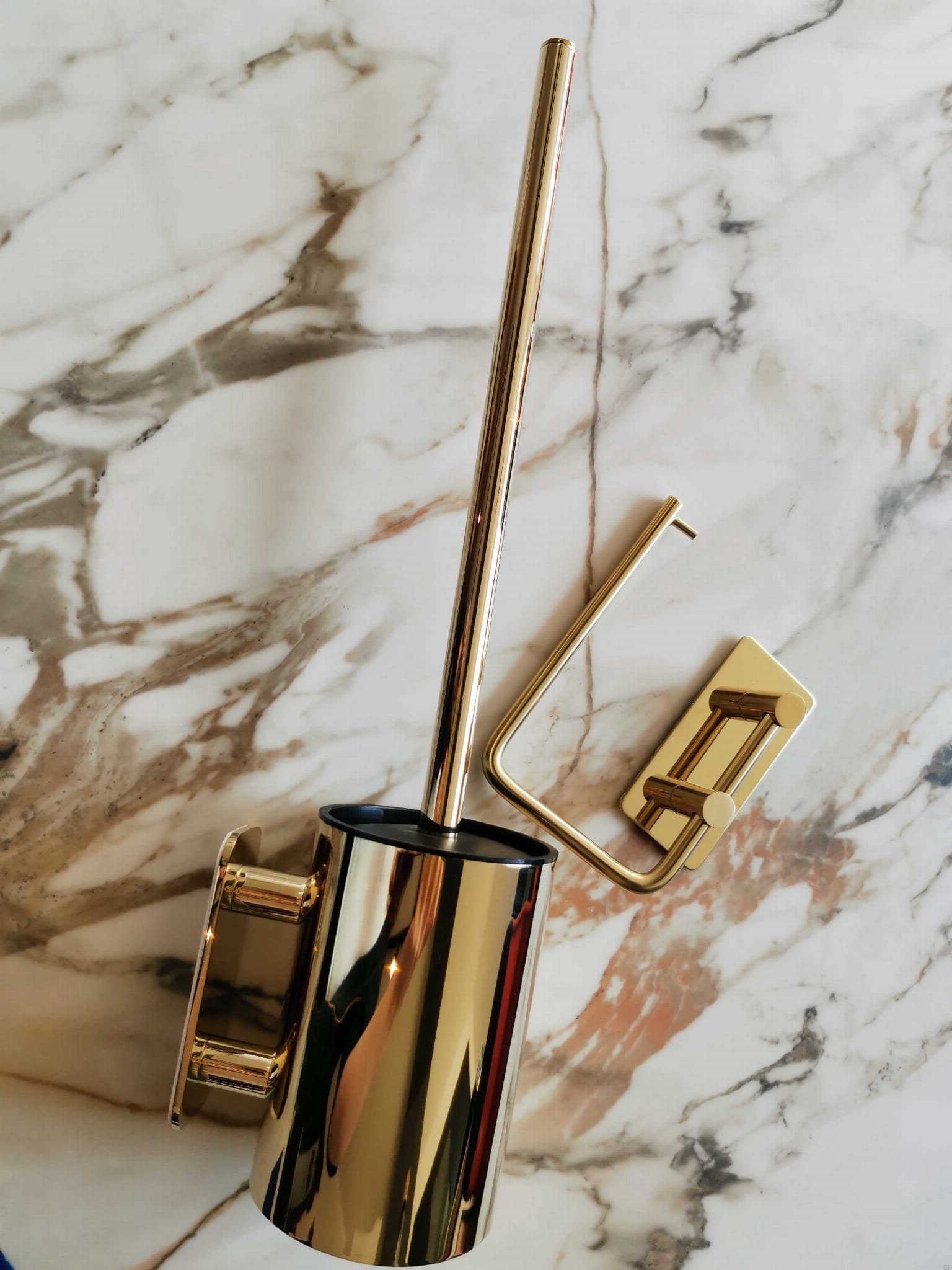 Base 200 klasyczny uchwyt na papier toaletowy złoty