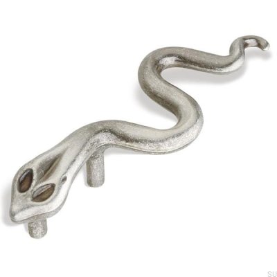 Poignée de meuble oblong Orm Snake Noir antique