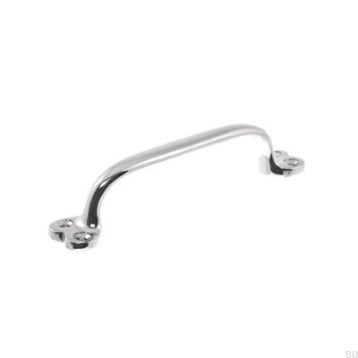 Poignée de meuble allongée 5835 Nickel poli