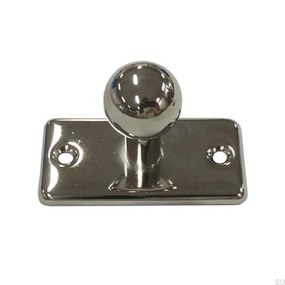 Bouton de meuble avec base 5320 Nickel poli