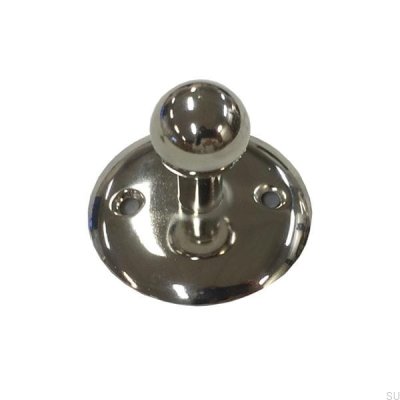 Bouton de meuble avec base 5319 Nickel poli