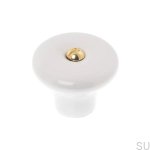 Zdjecie galki Porcelanowej ze sruba mosiezna