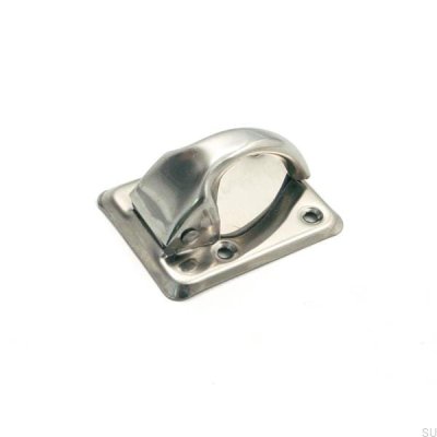 Poignée de meuble allongée avec rondelle 5181 Argent