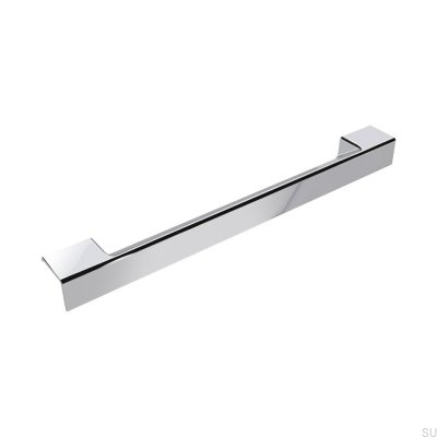 Poignée de meuble longitudinale Dua 210 Chrome poli