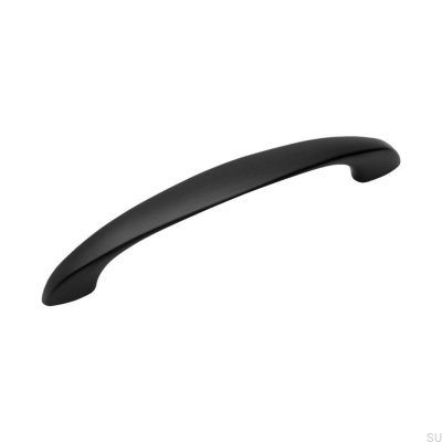 Poignée de meuble oblong 0033 128 Noir mat