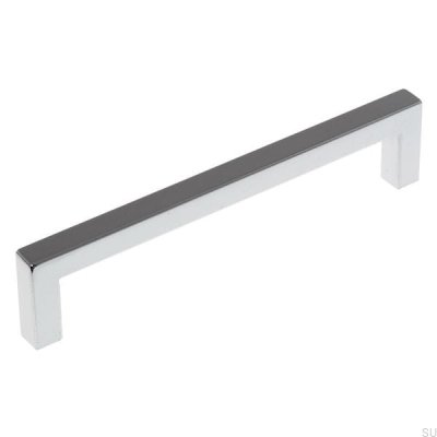Poignée de meuble oblong 8137 Synthétique argent
