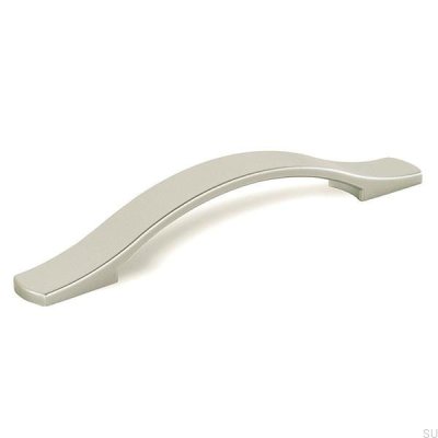 Poignée de meuble oblong 8014 Synthétique argent