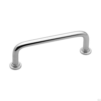 Poignée de meuble allongée 1353 87 Nickel poli