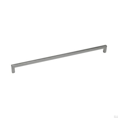 Poignée de meuble allongée 0143 320 Argent Brossé (aspect inox)